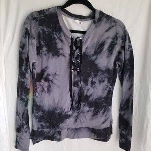 Mudd  long sleeve tie dye top , size M